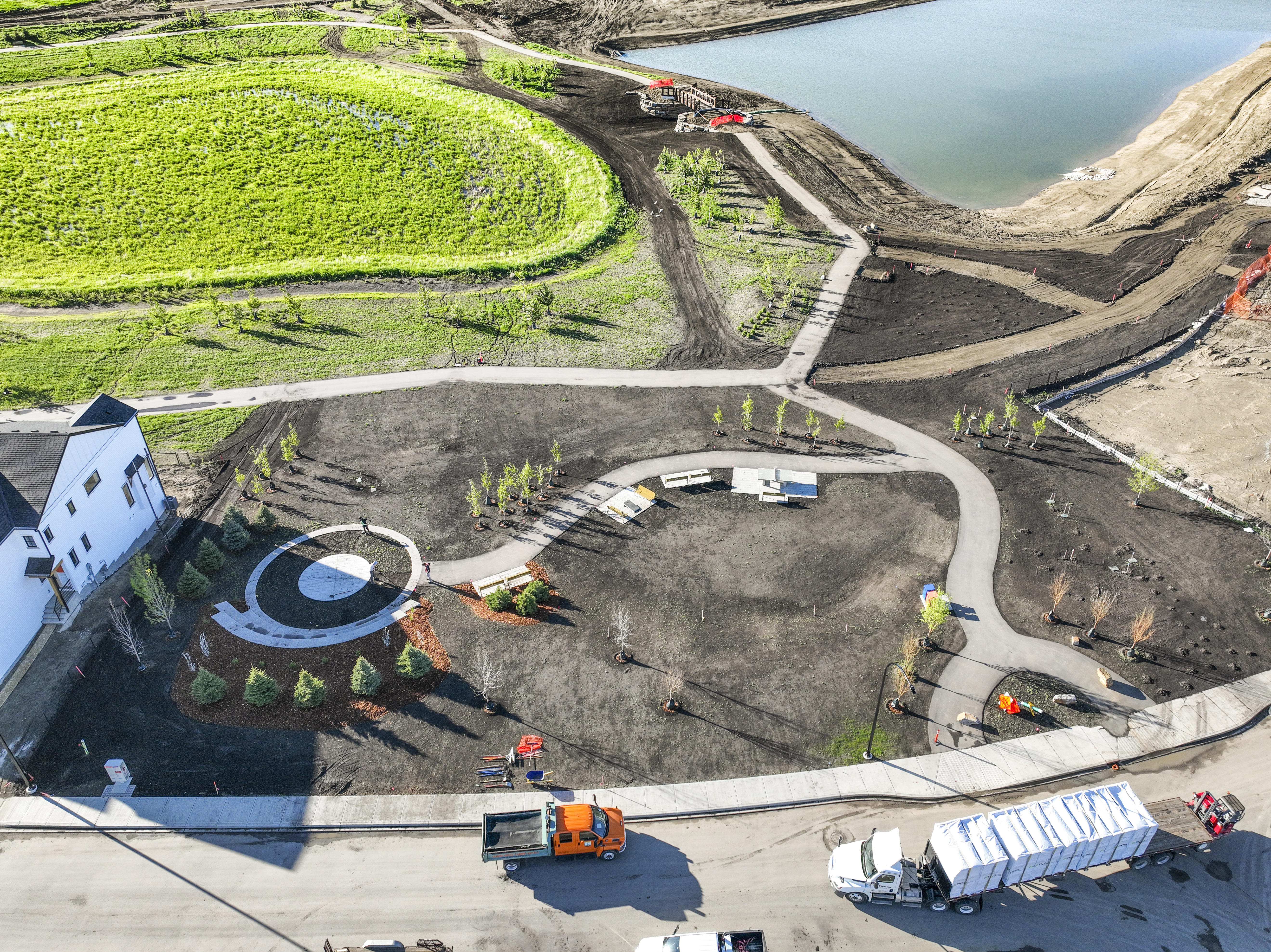 Aerial Image of Rangeview's Outdoor Classroom