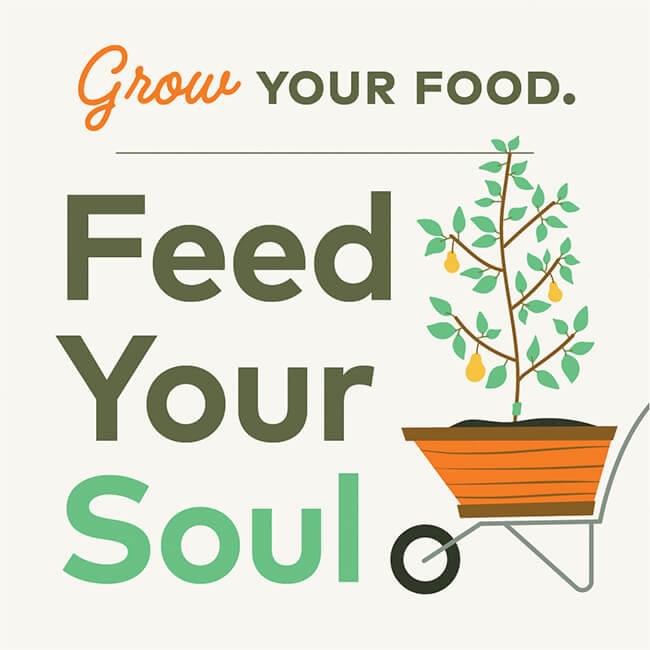 Grow your food, Feed your soul graphic